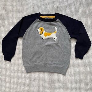 JANIE and JACK Boys Raglan Dog Sweater NWT - Size 3